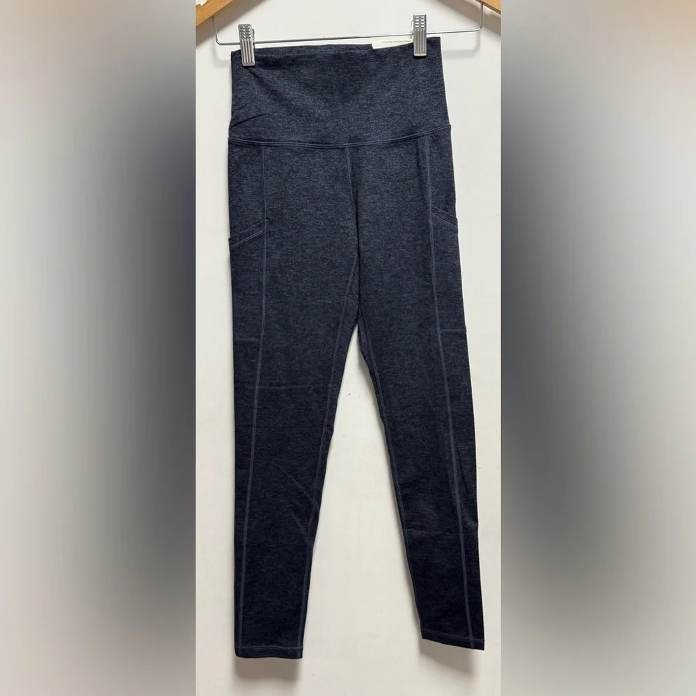 Aerie Offline Blue Marble High Waist SHORT Inseam Pockets Hugger Leggings Pants